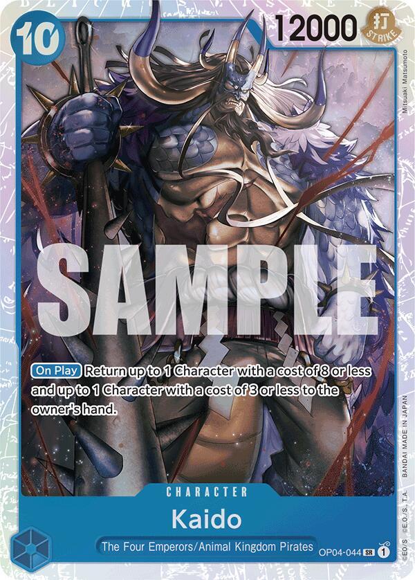 Kaido (Reprint) OP04-044 Super Rare Premium Booster -The Best- One Piece Foil NM