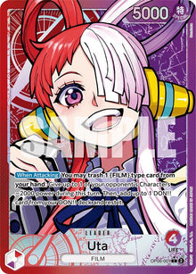 Uta (Alternate Art) OP06-001 Leader Wings of the Captain One Piece Foil NM
