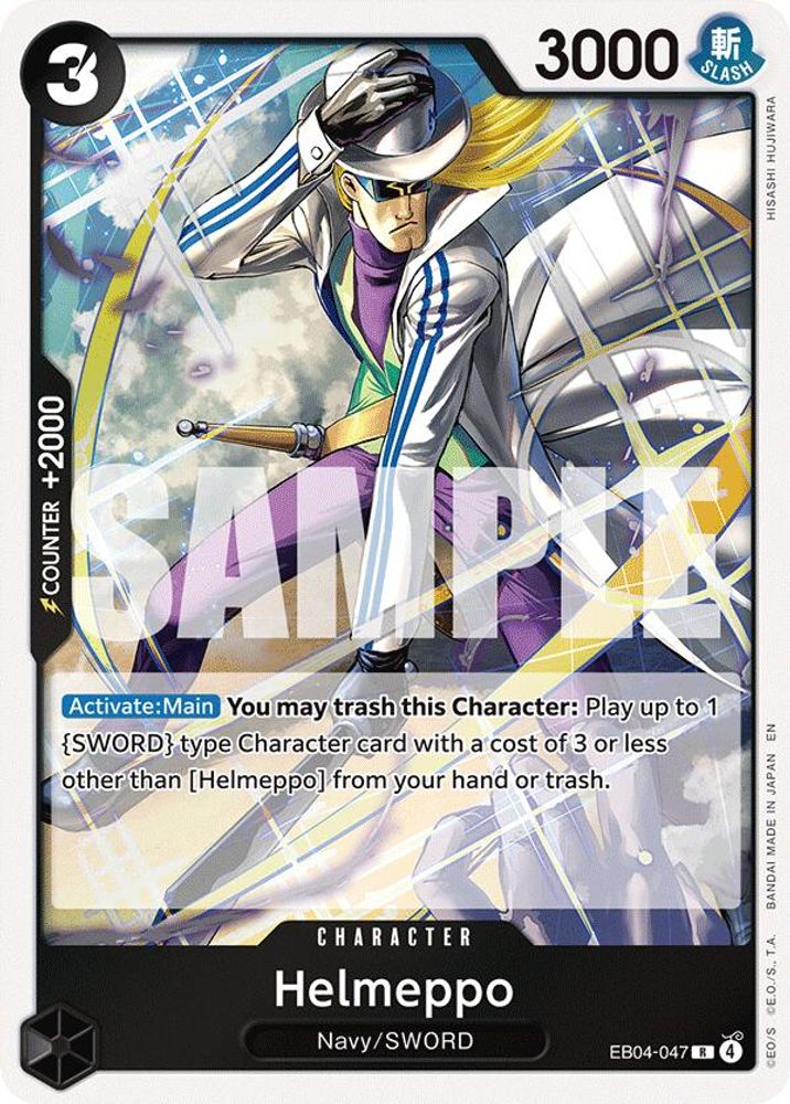 Helmeppo EB04-047 Rare Adventure on Kami's Island One Piece Foil Near Mint