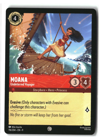 Moana - Undeterred Voyager 116/204 Common Fabled Lorcana Lightly Played