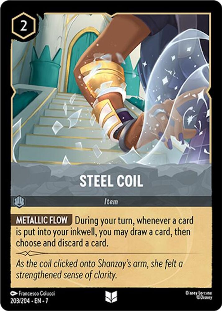 Steel Coil 203/204 Uncommon Archazia's Island Lorcana Near Mint