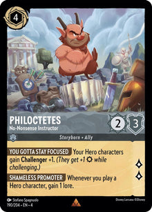 Philoctetes - No-Nonsense Instructor 190/204 Rare Ursula's Return Lorcana NM