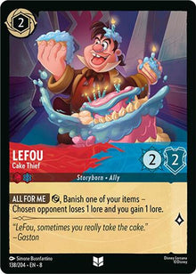 LeFou - Cake Thief 138/204 Uncommon Reign of Jafar Lorcana Near Mint