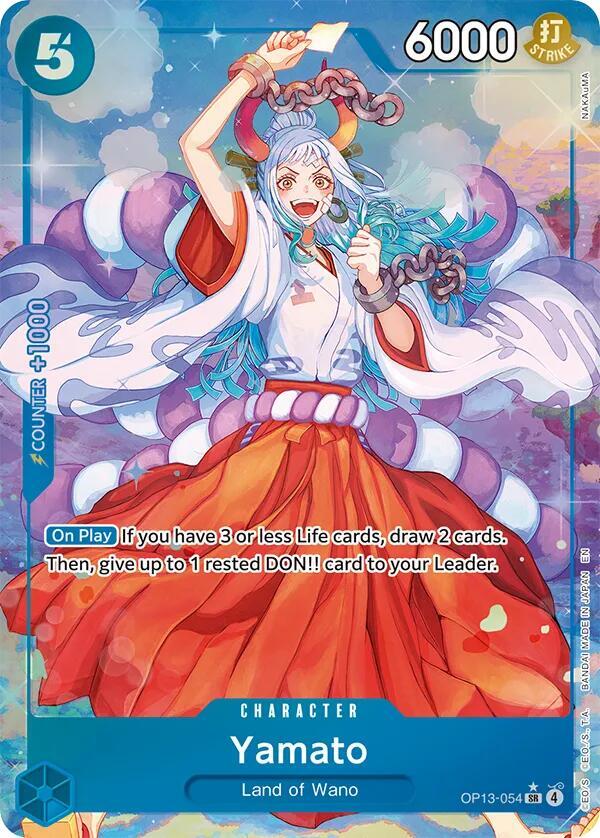 Yamato (Alternate Art) OP13-054 Carrying On His Will One Piece Foil NM
