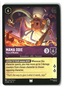 Mama Odie - Voice of Wisdom 57/204 Uncommon Fabled Lorcana Lightly Played
