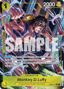 Monkey.D.Luffy (111) (Parallel) OP10-111 Rare Royal Blood One Piece Foil NM