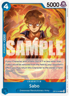 Sabo OP10-049 Rare Royal Blood One Piece Foil Near Mint