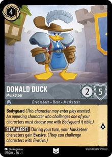 Donald Duck - Musketeer 177/204 Uncommon The First Chapter Lorcana Near Mint