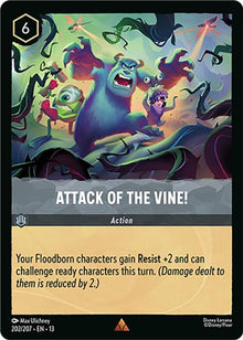 Attack of the Vine! 202/204 Rare Attack of the Vine! Lorcana Near Mint