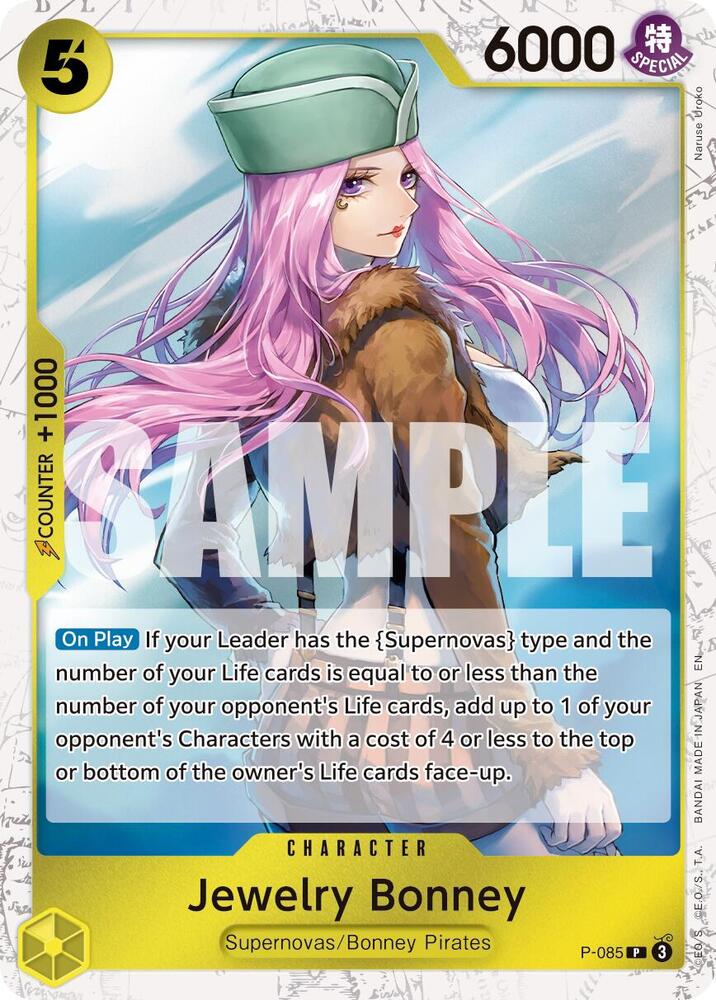 Jewelry Bonney (Pirate Foil) P-085 Premium Booster -The Best- Vol. 2 One Piece NM