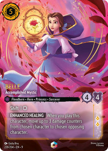 Belle - Accomplished Mystic (Enchanted) 226/204 Enchanted Fabled Lorcana Holo NM