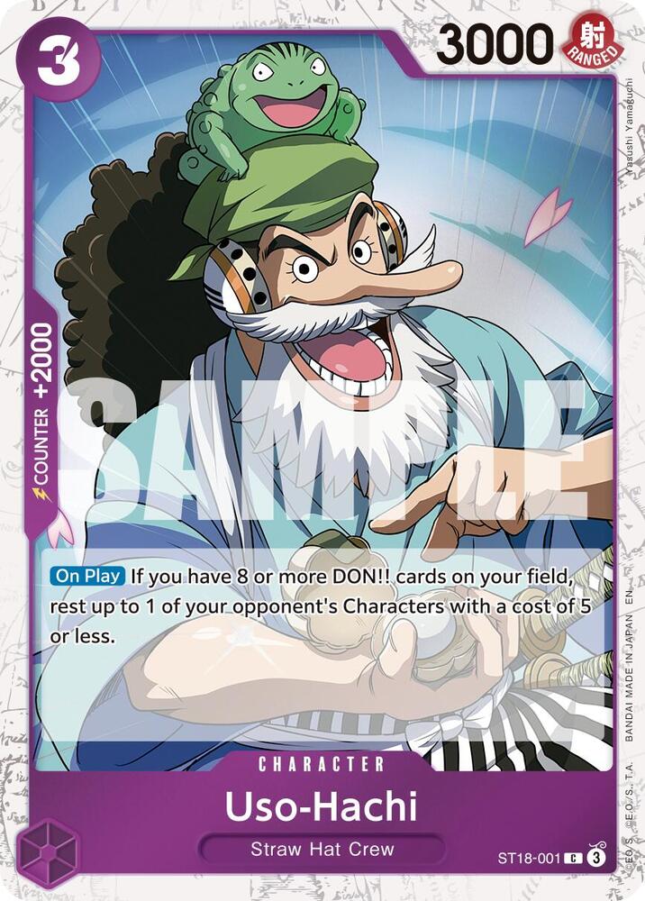 Uso-Hachi (Pirate Foil) ST18-001 Premium Booster -The Best- Vol. 2 One Piece NM