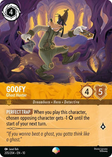 Goofy - Ghost Hunter (Epic) 205/204 Epic Whispers in the Well Lorcana Holo NM