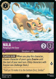 Nala - Romping in the Snow 35/204 Common Winterspell Lorcana Near Mint