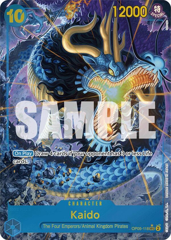 Kaido (Alternate Art) OP05-118 Premium Booster -The Best- One Piece Foil NM