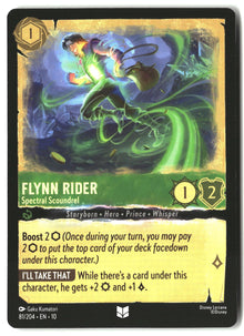 Flynn Rider - Spectral Scoundrel 81/204 Uncommon Whispers in the Well Lorcana LP