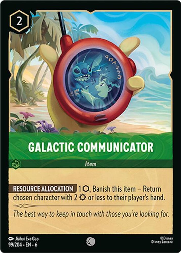 Galactic Communicator 99/204 Common Azurite Sea Lorcana Near Mint