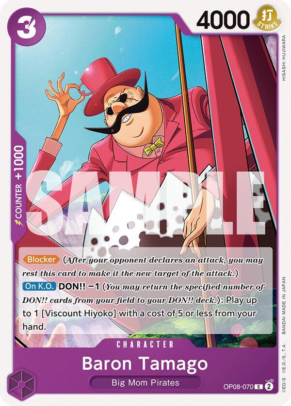 Baron Tamago OP08-070 Common Two Legends One Piece Near Mint