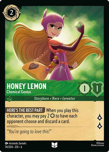 Honey Lemon - Chemical Genius 74/204 Uncommon Azurite Sea Lorcana Near Mint