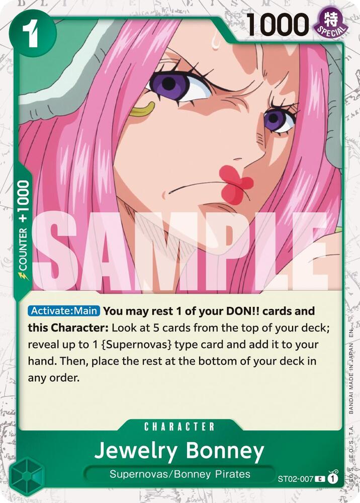Jewelry Bonney (Pirate Foil) ST02-007 Premium Booster -The Best- Vol. 2 One Piece NM