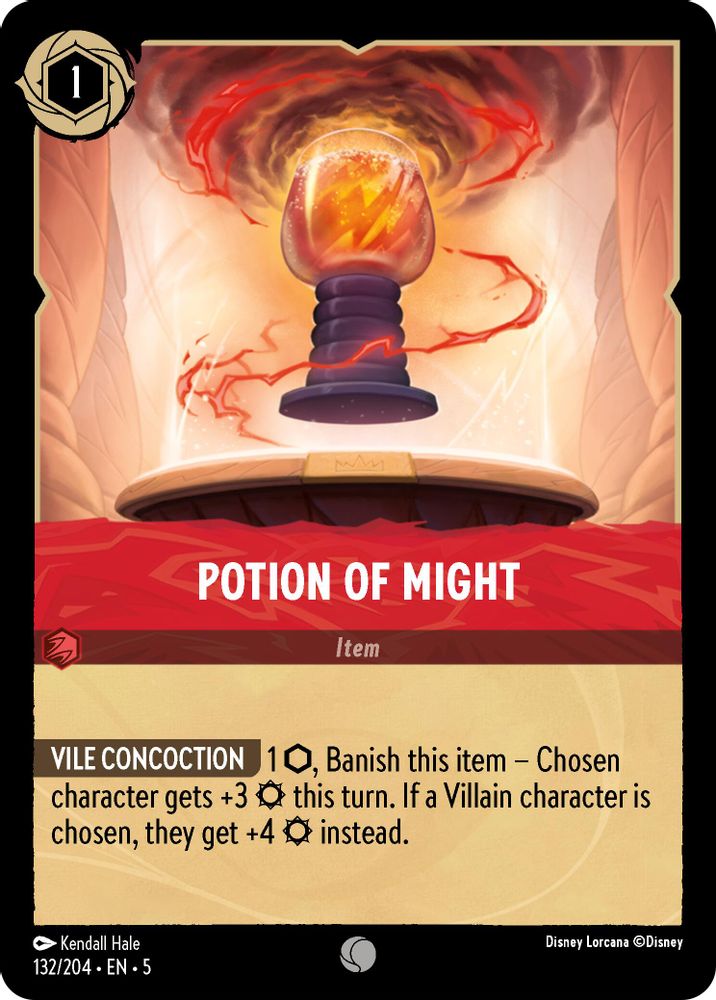 Potion of Might 132/204 Common Shimmering Skies Lorcana Near Mint
