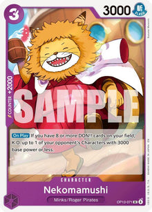 Nekomamushi OP13-071 Uncommon Carrying On His Will One Piece Near Mint