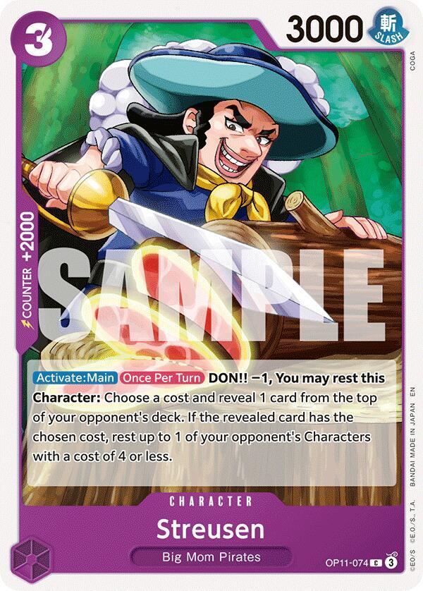 Streusen OP11-074 Common A Fist of Divine Speed One Piece Near Mint