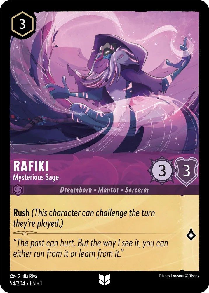 Rafiki - Mysterious Sage 54/204 Uncommon The First Chapter Lorcana Near Mint