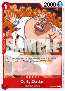Curly.Dadan OP13-009 Common Carrying On His Will One Piece Near Mint