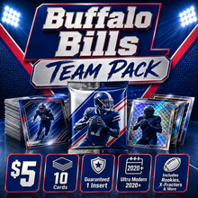 Buffalo Bills Ultra Modern Football Team Pack - 10 Cards + Guaranteed Insert