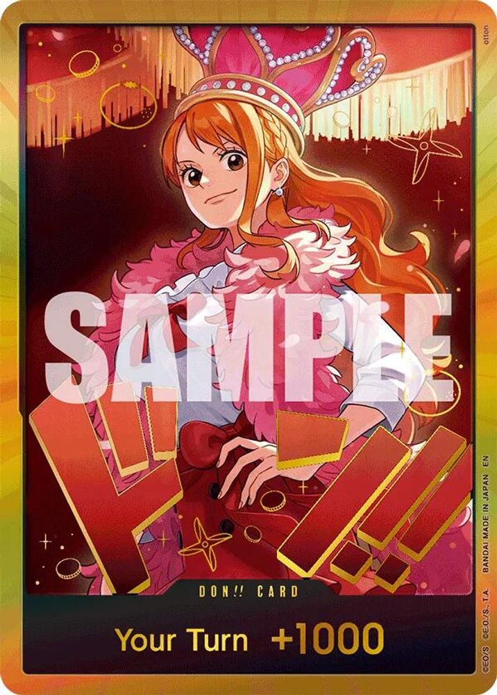 DON!! Card (Nami) (Gold) Extra Booster: One Piece Heroines Edition One Piece Foil NM