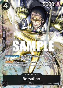 Borsalino (Alternate Art) OP02-114 Super Rare Paramount War One Piece Foil NM