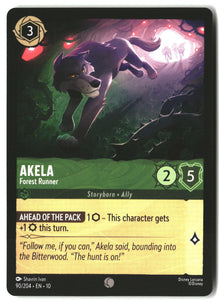 Akela - Forest Runner 90/204 Common Whispers in the Well Lorcana Lightly Played