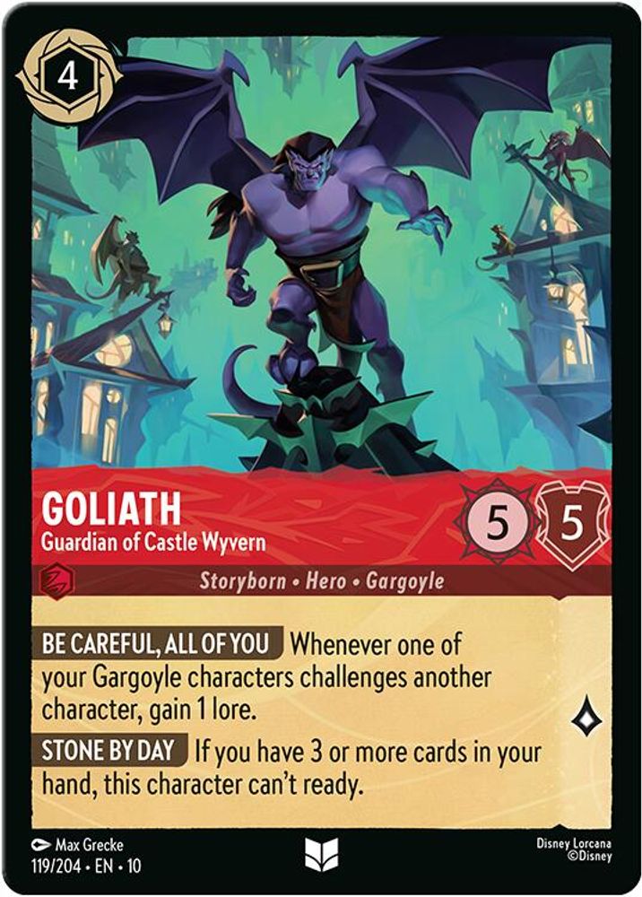 Goliath - Guardian of Castle Wyvern 119/204 Whispers in the Well Lorcana NM
