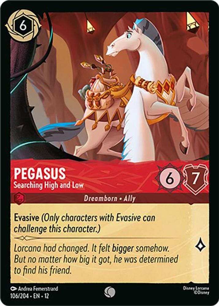 Pegasus - Searching High and Low 106/204 Common Wilds Unknown Lorcana Near Mint