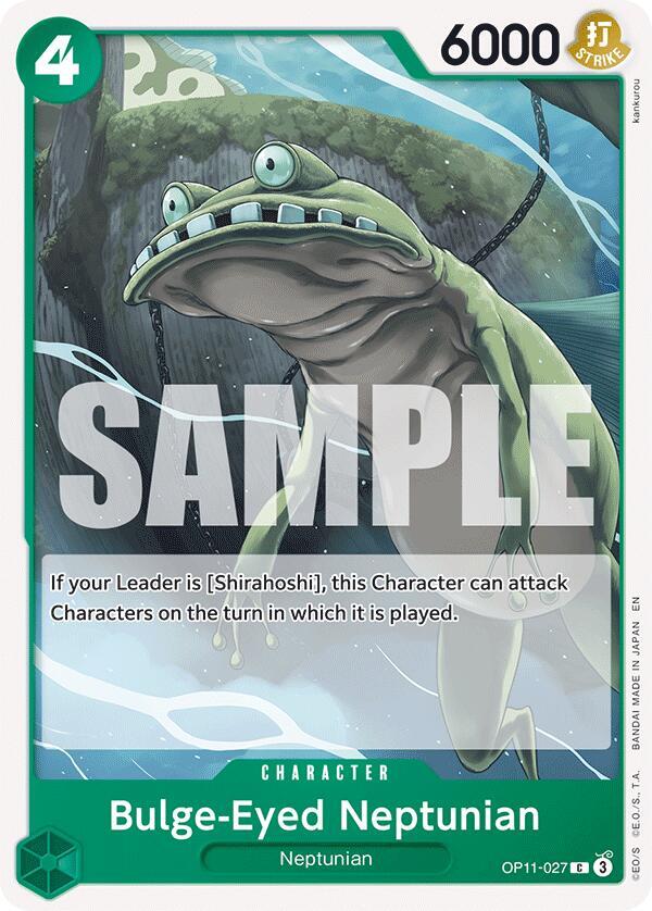 Bulge-Eyed Neptunian OP11-027 Common A Fist of Divine Speed One Piece Near Mint