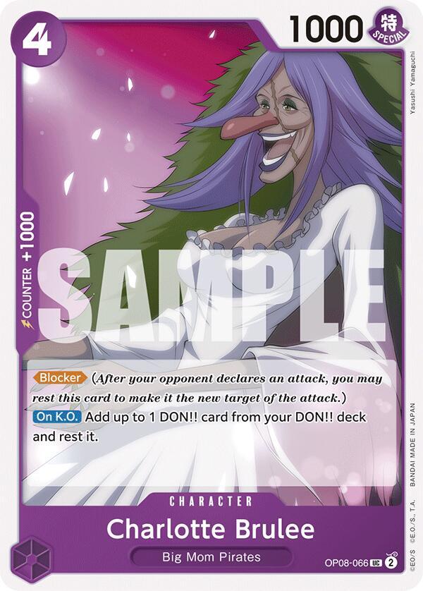 Charlotte Brulee OP08-066 Uncommon Two Legends One Piece Near Mint