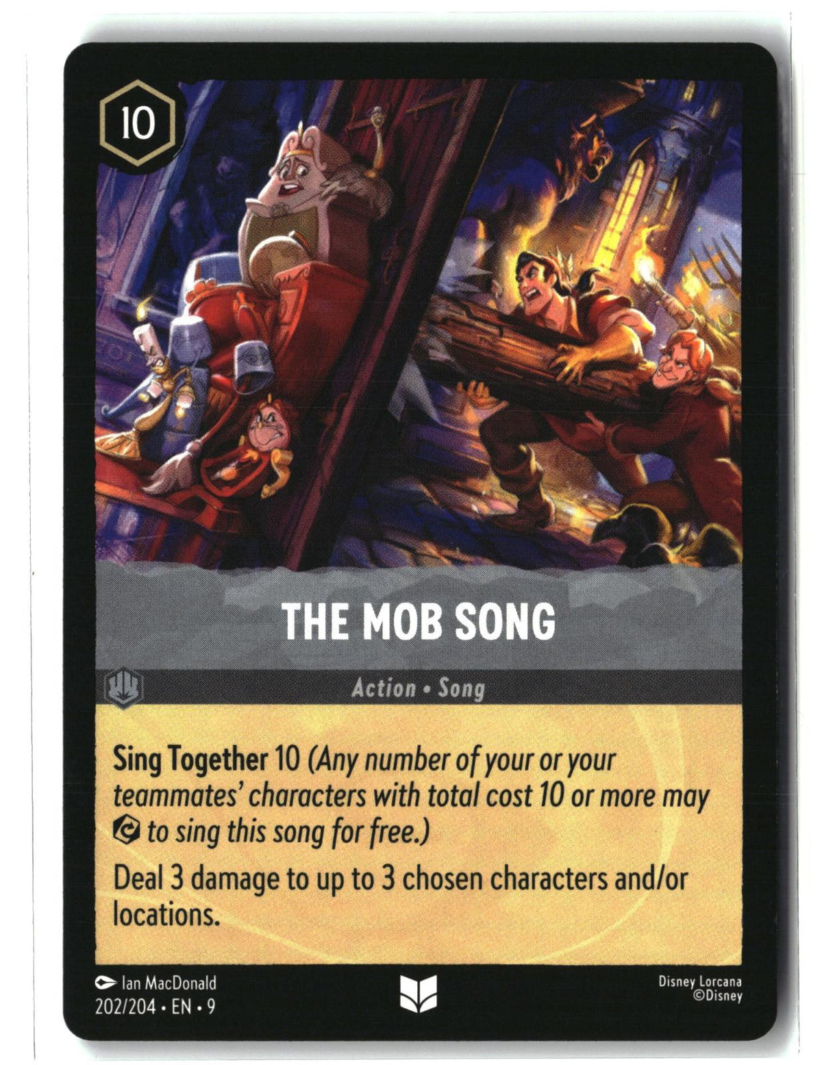 The Mob Song 202/204 Uncommon Fabled Lorcana Lightly Played