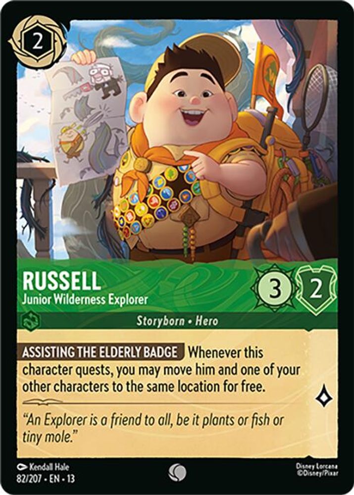 Russell - Junior Wilderness Explorer 82/204 Attack of the Vine! Lorcana NM