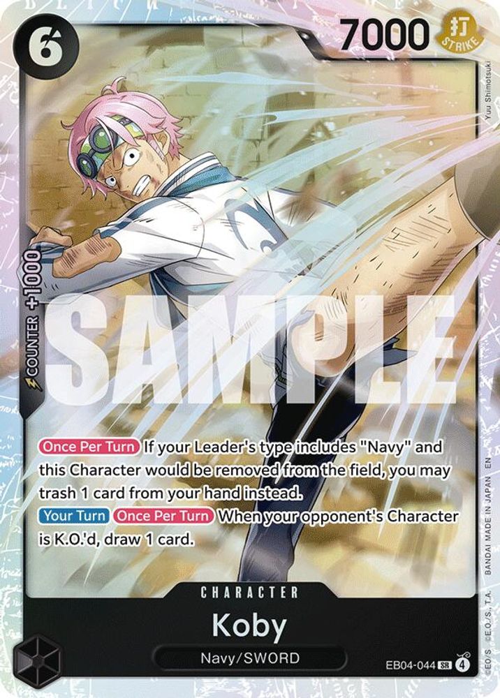 Koby EB04-044 Super Rare Adventure on Kami's Island One Piece Foil Near Mint