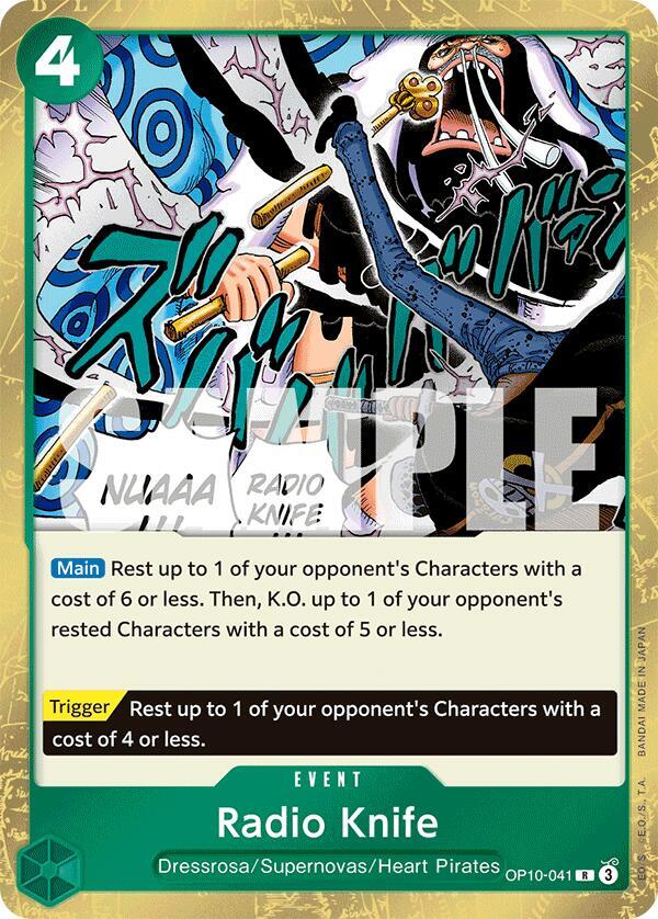 Radio Knife OP10-041 Rare Royal Blood One Piece Foil Near Mint