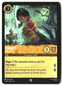 Shanti - Village Girl 13/204 Common Whispers in the Well Lorcana Lightly Played