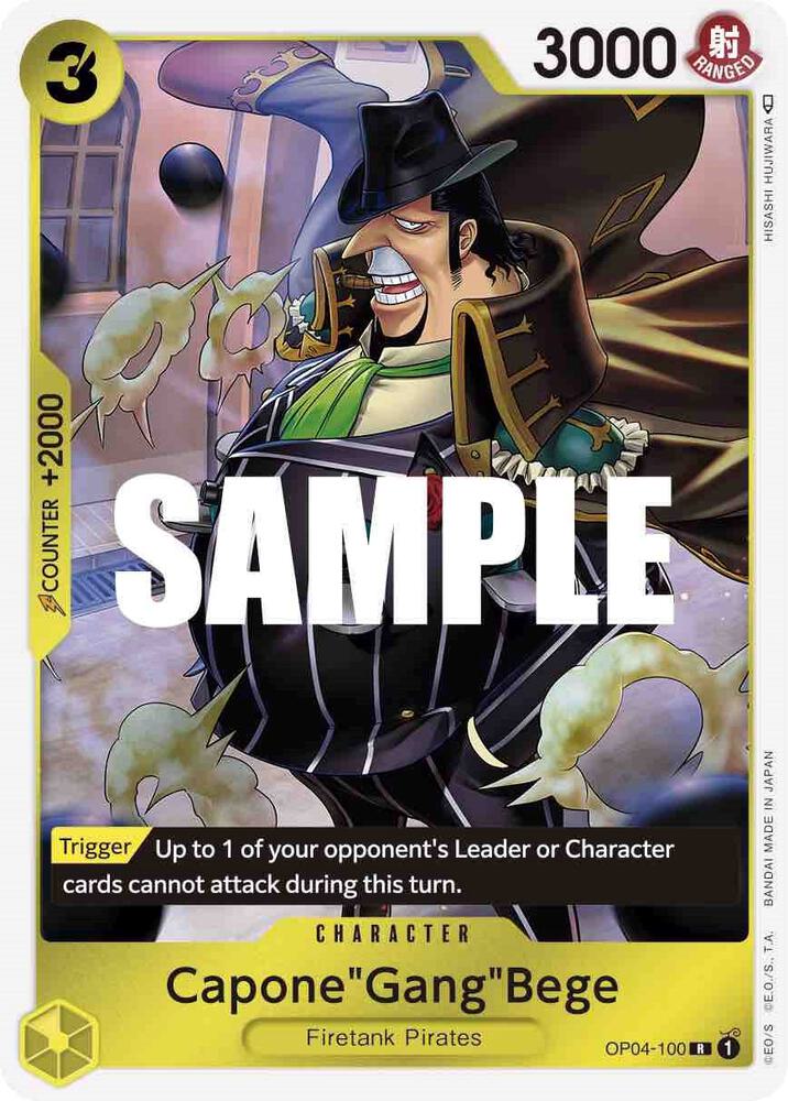 Capone"Gang"Bege OP04-100 Rare Kingdoms of Intrigue One Piece Foil Near Mint