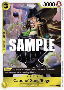 Capone"Gang"Bege OP04-100 Rare Kingdoms of Intrigue One Piece Foil Near Mint