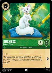Duchess - Elegant Feline 112/204 Uncommon Archazia's Island Lorcana Near Mint