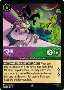 Yzma - On Edge 68/204 Super Rare Reign of Jafar Lorcana Near Mint