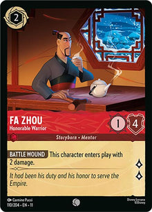 Fa Zhou - Honorable Warrior 110/204 Common Winterspell Lorcana Near Mint