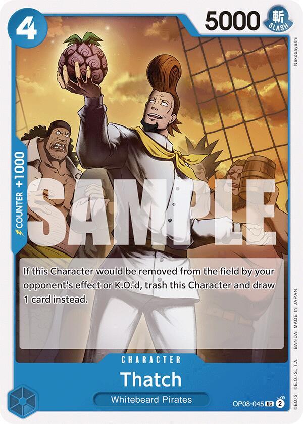 Thatch OP08-045 Uncommon Two Legends One Piece Near Mint