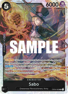 Sabo OP04-083 Super Rare Kingdoms of Intrigue One Piece Foil Near Mint
