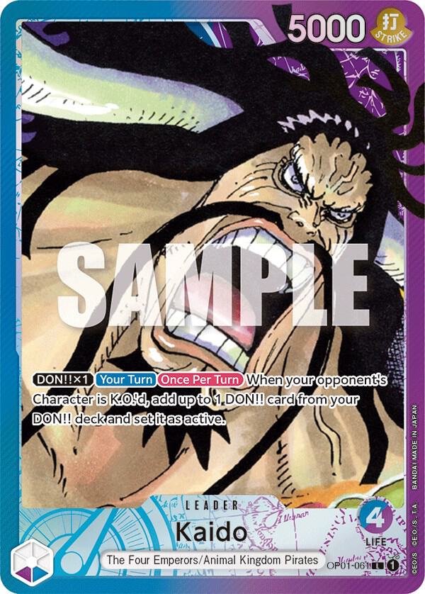 Kaido (061) (Parallel) OP01-061 Leader Romance Dawn One Piece Foil Near Mint